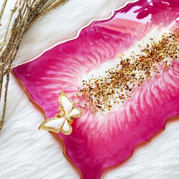 MADE TO ORDER - Vanity Resin Tray, Home Decor - Picture 3 of 11